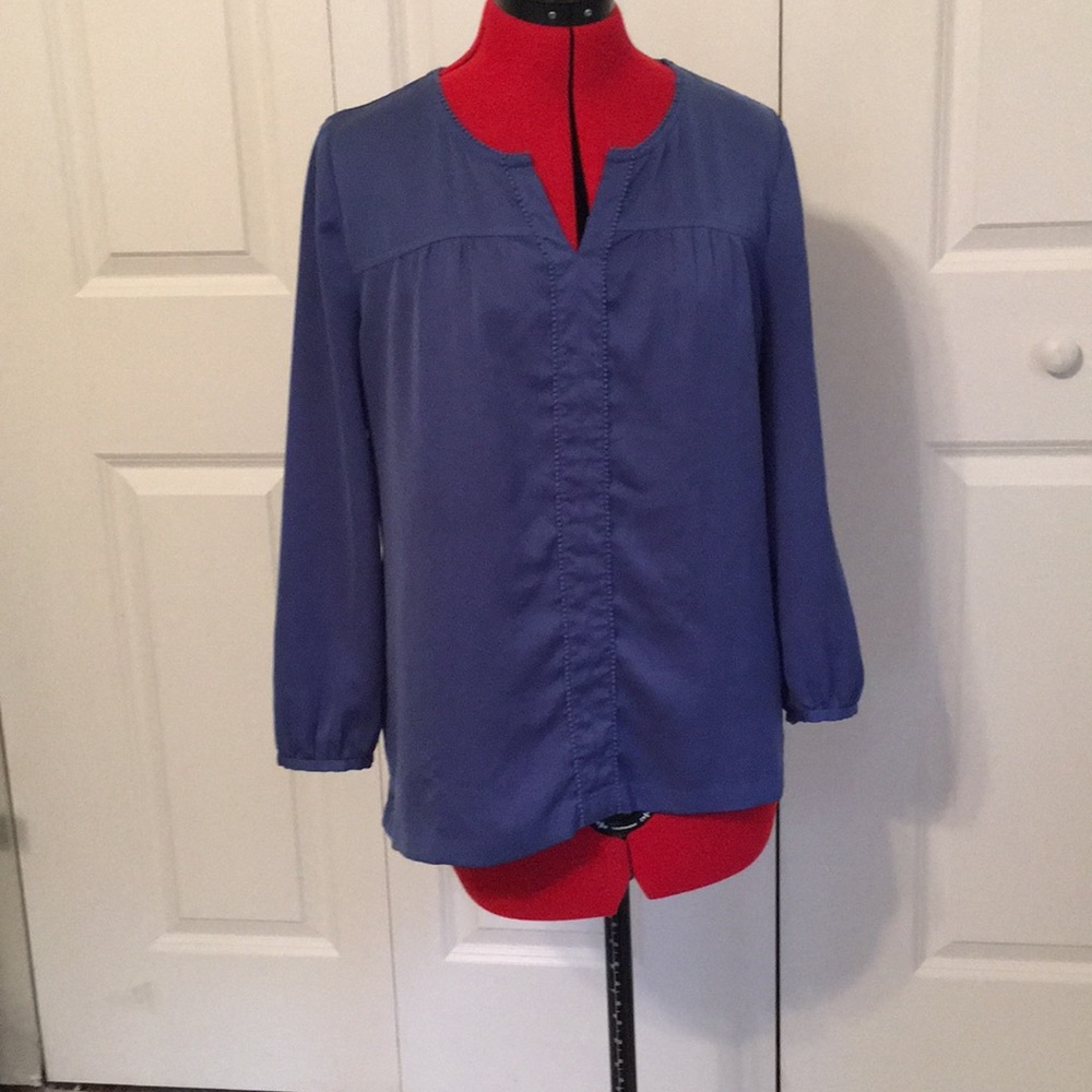 Silky Blue J. Crew Blouse
